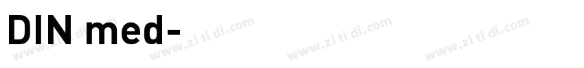 DIN med字体转换